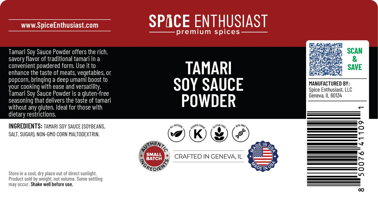 Spice Enthusiast Tamari Soy Sauce Powder - 4 oz