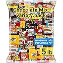 Chocolate Assorted Bulk Candy Variety Pack 5lb - Mini Chocolate Bars, Milk & Dark Chocolate Mix - Individually Wrapped Bulk Candy for Office Snacks