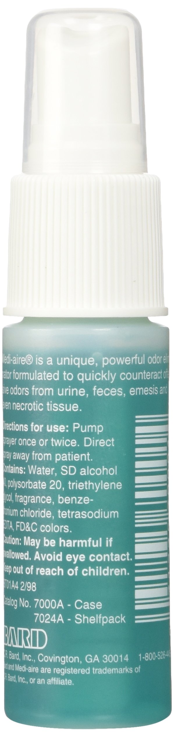 Bard Medi-aire Biological Odor Eliminator - 1 oz Spray Bottle, Green