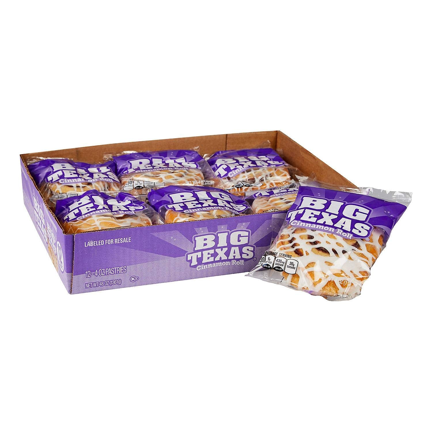 Evaxo Big Texas Cinnamon Roll (4oz / 12pk)