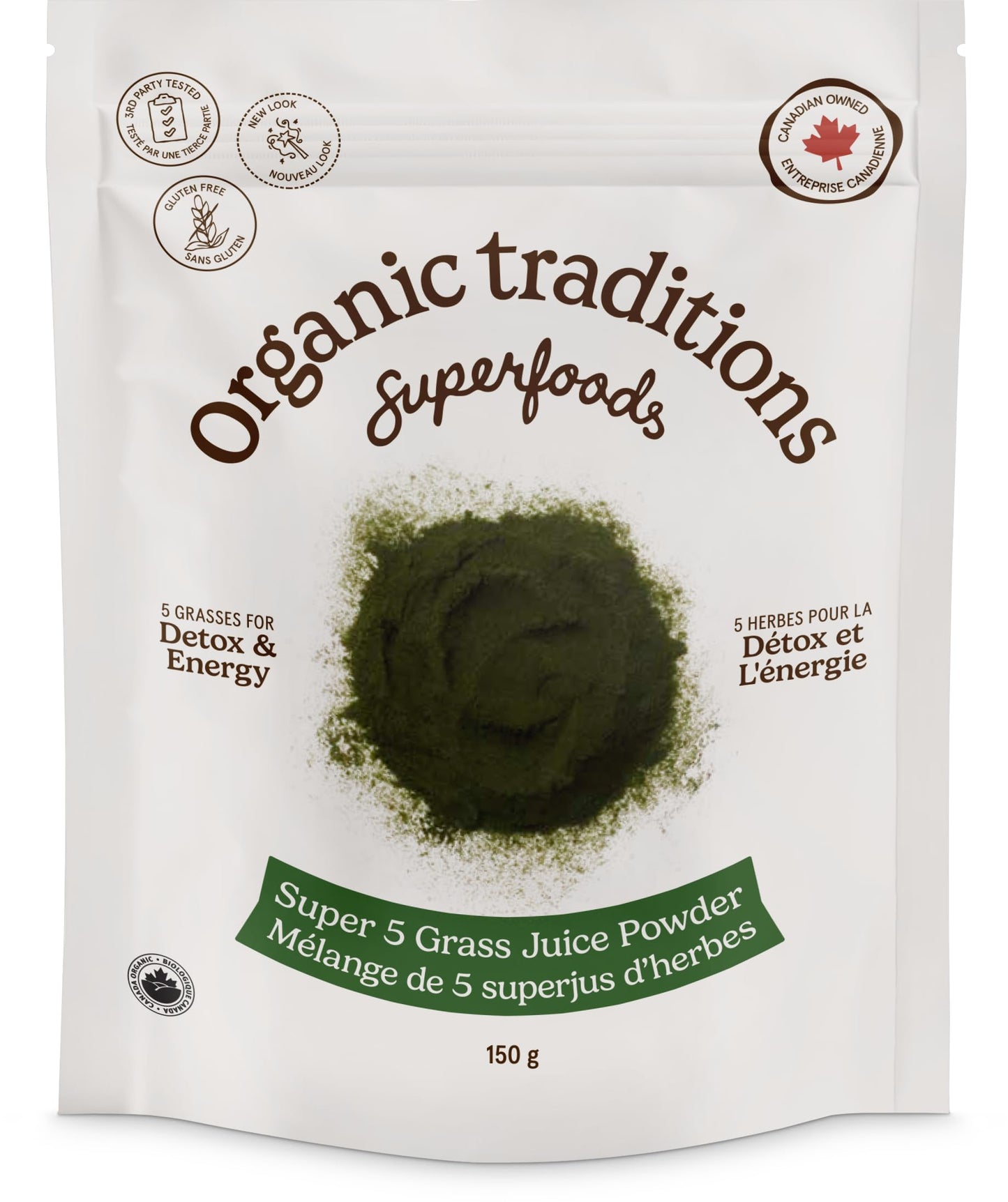 Organic Traditions Super 5 Grass Juice Blend, 150 GR