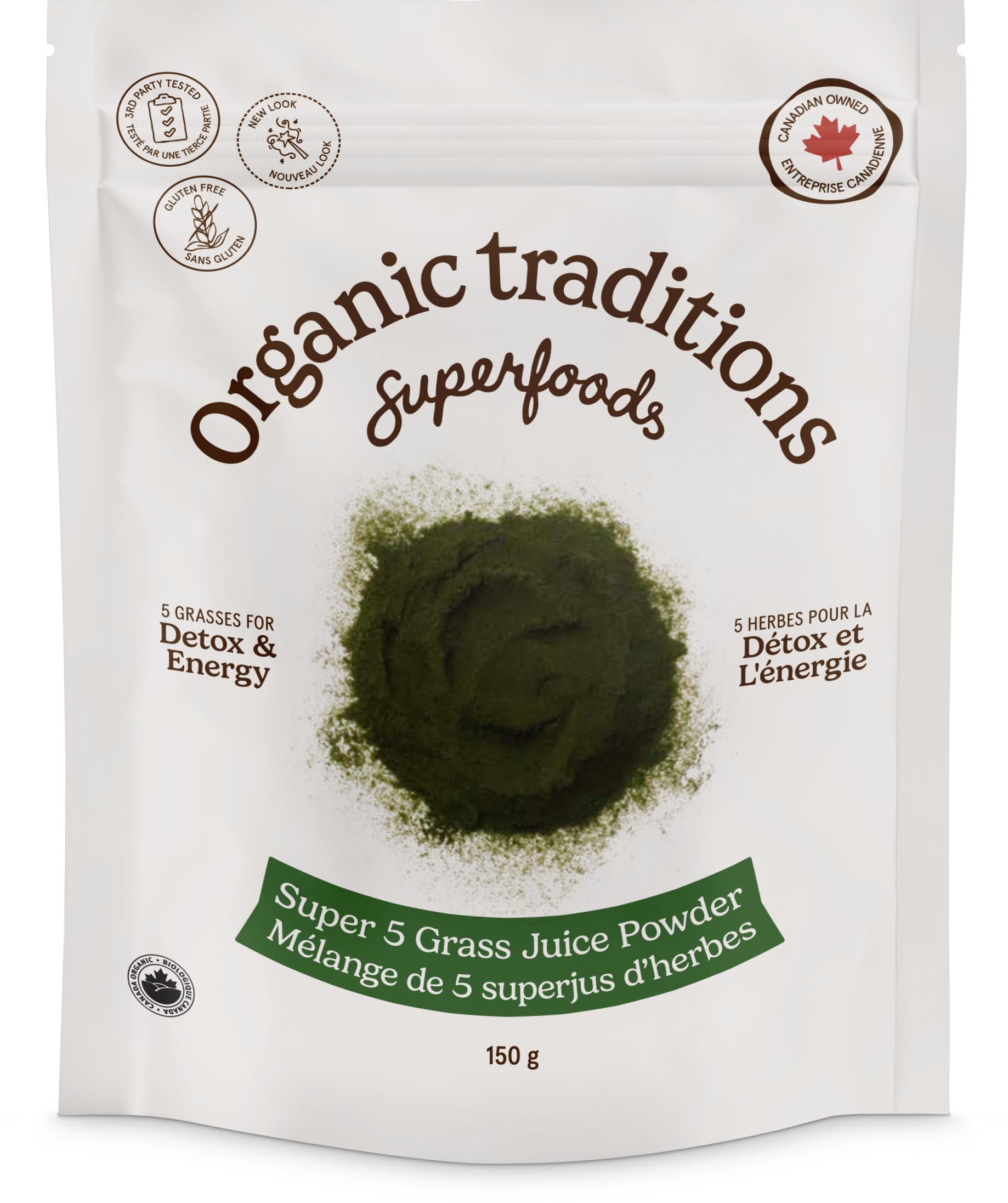 Organic Traditions Super 5 Grass Juice Blend, 150 GR