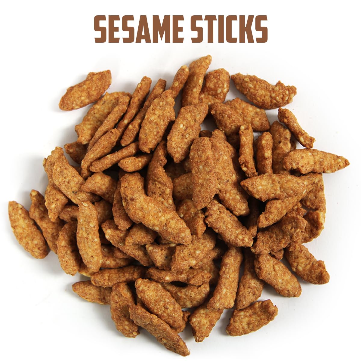 TIVOZY Sesame Sticks Original - Delicious and Fresh Gourmet Seed Snacks with the Perfect Mix of Roasted and Salty Flavor for Midday Snacking, Office