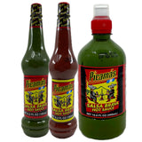 PICAMAS - Hot Sauce Jumbo Variety Pack - 16.6oz (Green) and 6.2oz (Green & Red) Spicy Hot Sauce