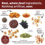 Witzi's Grain Free Granola, Chocolate Honeyberry, 5oz (Pack of 3), Made with Almonds, Walnuts & Cacao, Vegan, Keto, Gluten Free, Healthy Snack