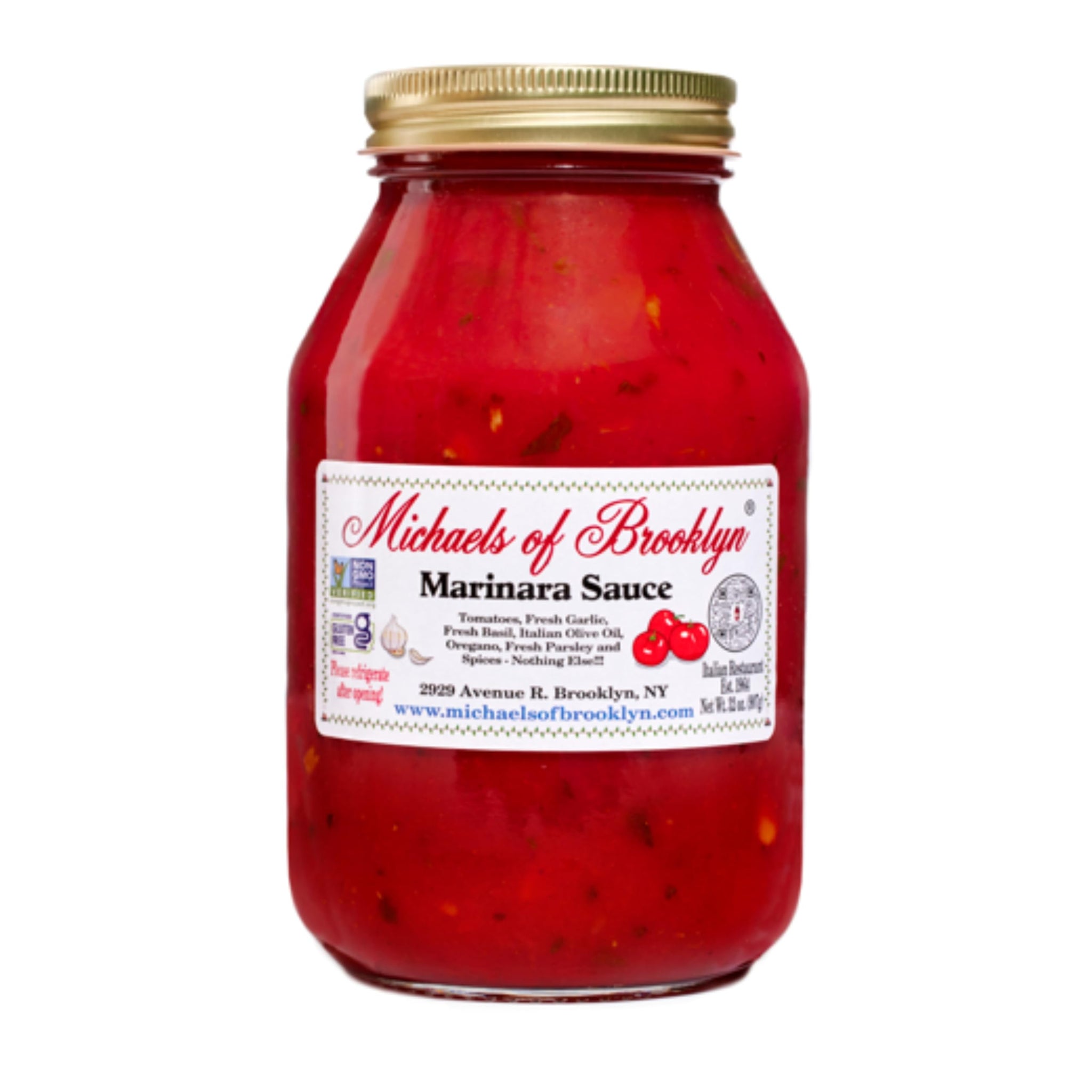 Michaels Of Brooklyn, Sauce Pasta Marinara, 32 Ounce
