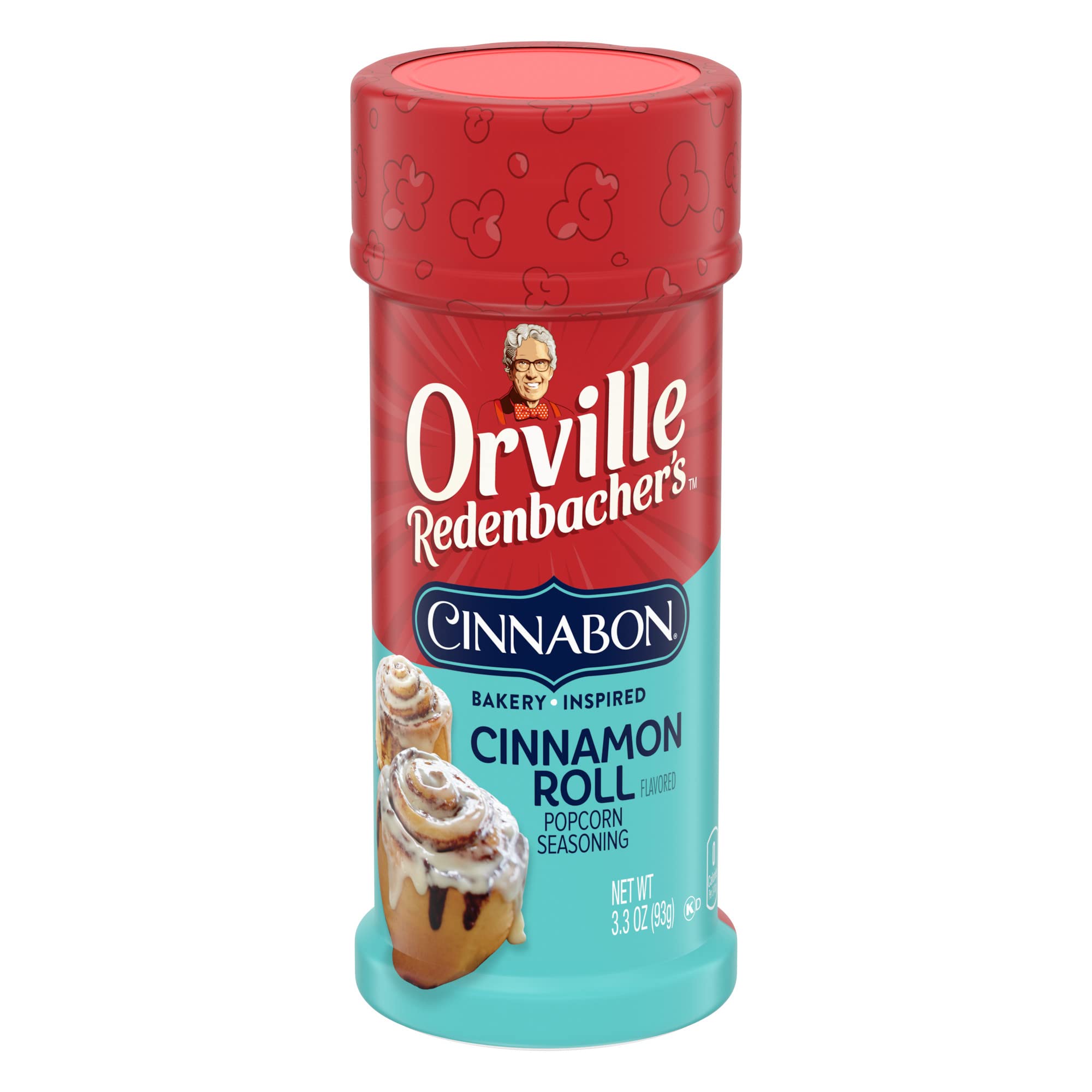 Orville Redenbacher's Popcorn Seasoning Cinnabon Bakery Inspired, Cinnamon Roll Flavor, 3.3 oz.