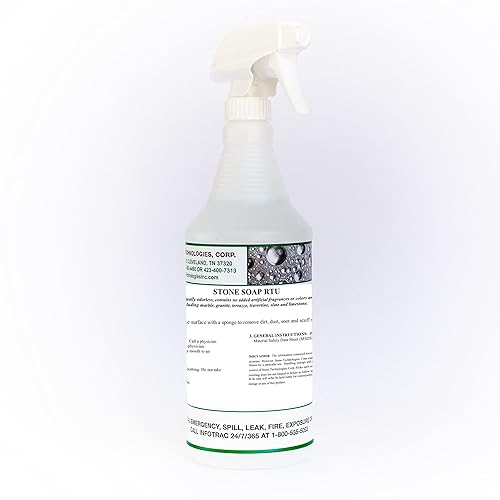 Stone Soap RTU (1 Quart) Plant based pH Neutral Cleaner for Marble Granite Travertine