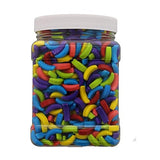 Crazy Bananas Assorted 1.75 Pound Bulk Candy - Crazy Bananas Assorted Candy in 32 FL OZ Gift Ready Reusable Square Jar
