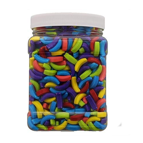 Crazy Bananas Assorted 1.75 Pound Bulk Candy - Crazy Bananas Assorted Candy in 32 FL OZ Gift Ready Reusable Square Jar