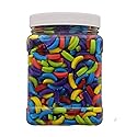 Crazy Bananas Assorted 1.75 Pound Bulk Candy - Crazy Bananas Assorted Candy in 32 FL OZ Gift Ready Reusable Square Jar