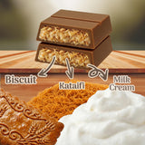 Dubai Chocolate Pistachio Bar 3.5oz | Crispy Kunafa & Creamy Pistachio Filling | Rich Gourmet Chocolate | Unique Sweet Gift Idea (3.5 Oz, Biscuit