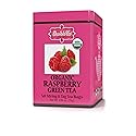 Brew La La Organic Green Tea - Natural Raspberry Flavor - 50 Double Chambered Bags - Low Caffeine Gourmet Tea - Certified Organic - Gluten Free