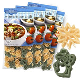 Pastabilities Fun Pasta for Kids - Wintertime Chili - Snowman & Snowflake Shaped with Seasoning Mix, Non-GMO Natural Wheat and Vegetable Pasta