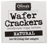 Olinas Bakehouse, Cracker Wafer Natural, 3.5 Ounce