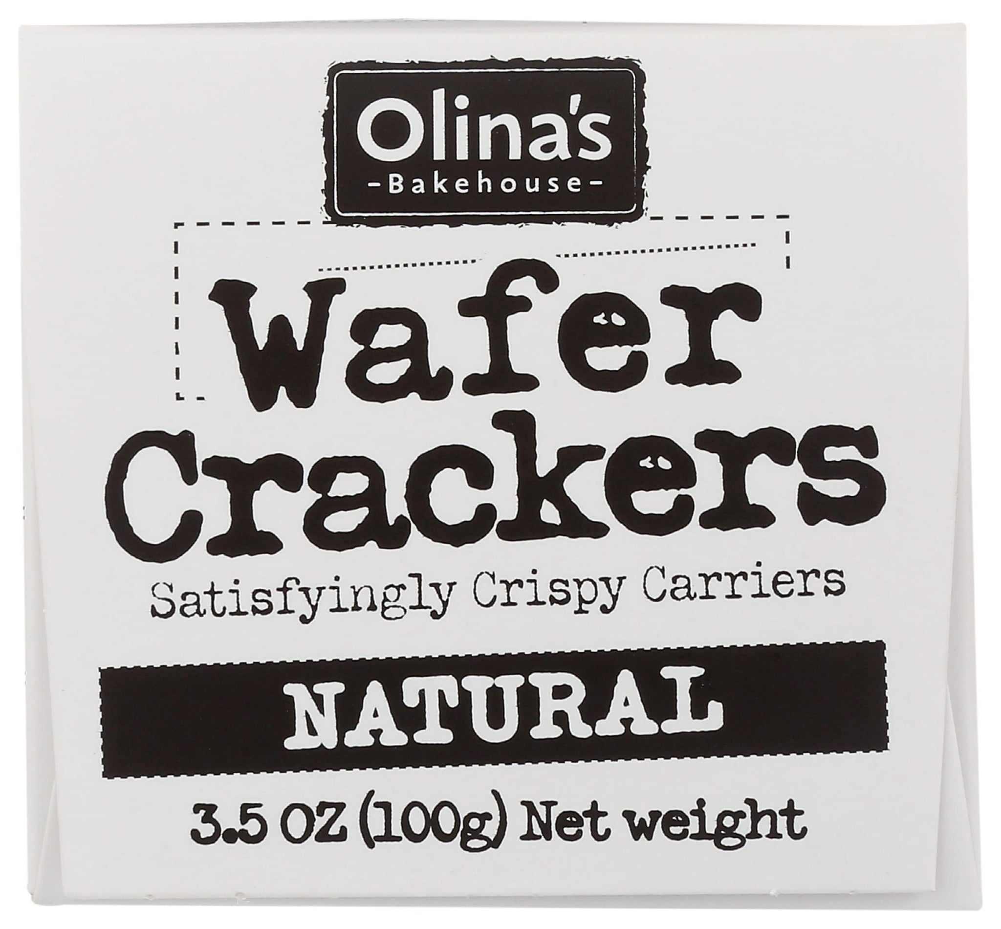 Olinas Bakehouse, Cracker Wafer Natural, 3.5 Ounce