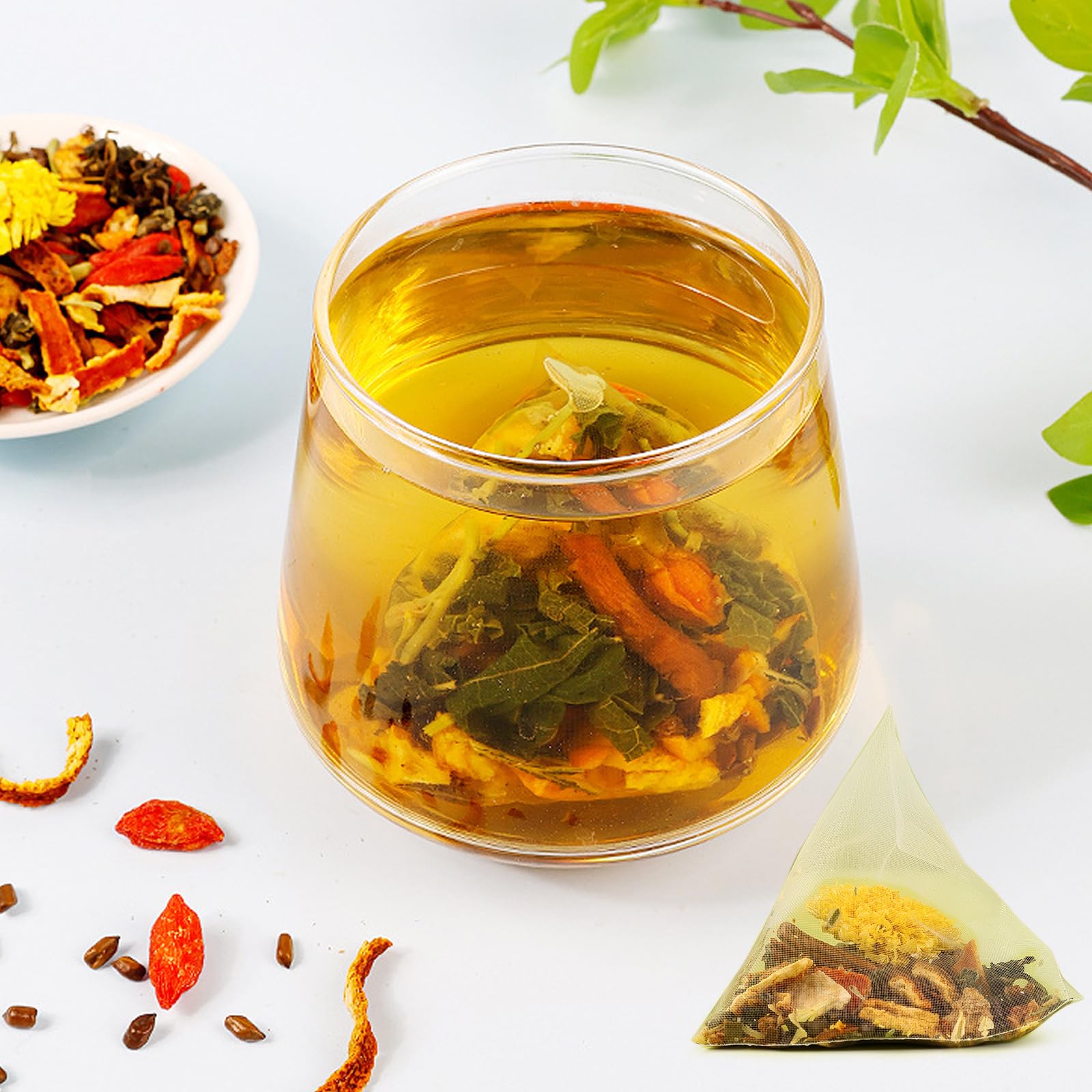 Goji Berry Chrysanthemum Tea for Liver Health, Dandelion Wolfberry Tea Bags, 8 Excellent Raw Material Formulas, Liver Cleanse & Detox Herbal Tea Bags