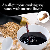 HAKU Matsutake Shoyu Japanese Soy Sauce (500 ml) - Organic Mushroom Flavored Dark Soy Sauce - Pure Soy Sauce with No Additives - Unfiltered Shoyu