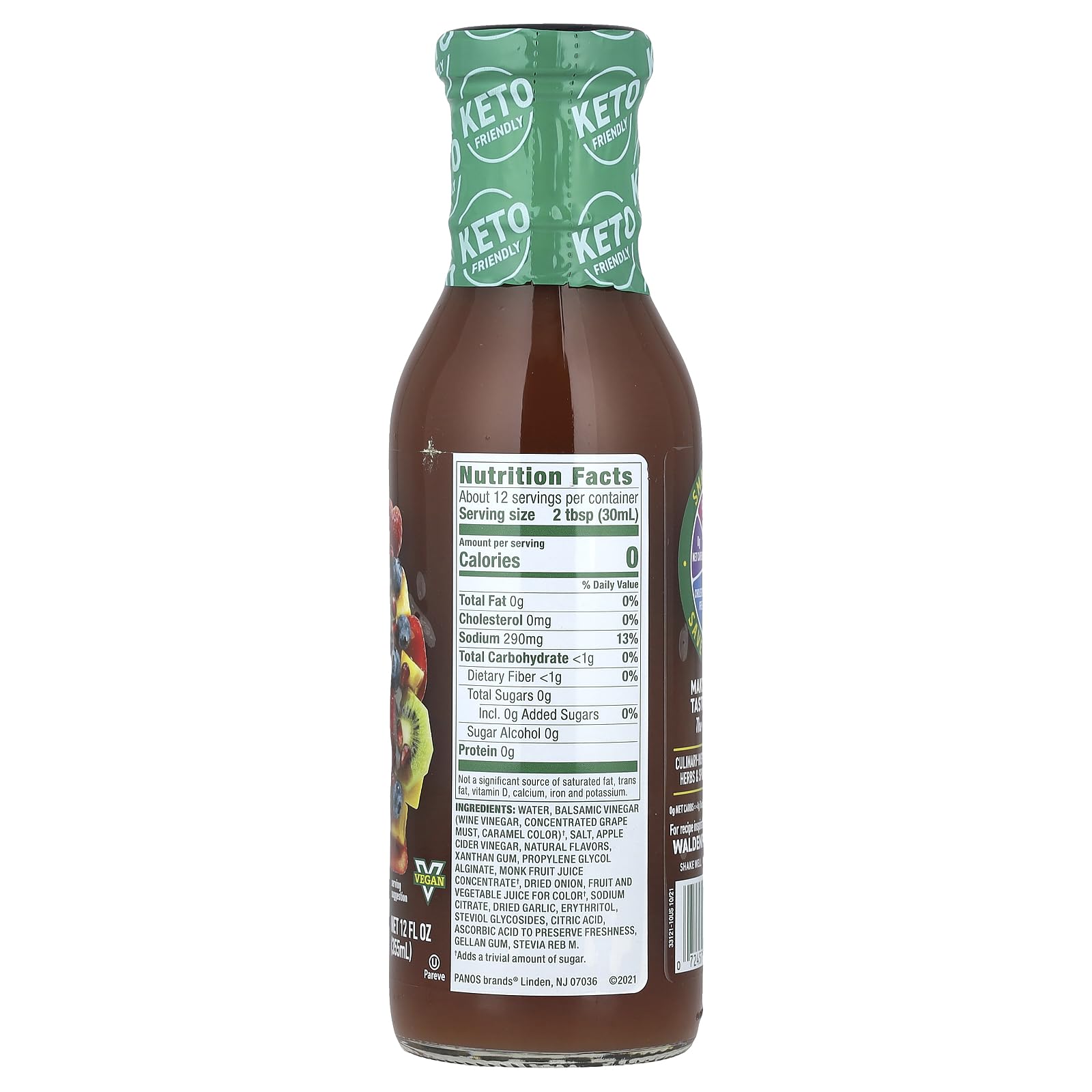 Walden Farms Dressing, Fruit Balsamic Fat Free, 12 oz