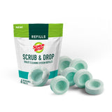 Scotch-Brite Scrub & Drop Toilet Cleaning System Refills, Dissolvable Toilet Bowl Cleaner Scrub Pad Tablets, 6 Disposable Refills