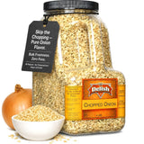 Dried Chopped Onion by It’s Delish, 4 Lbs Gallon Size Jug with Handle - All Natural Dehydrated Onions Flakes | Delicious & Fresh Onion Taste