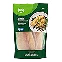 Amazon Fresh Brand, Catfish Boneless Skinless Fillet Portions, Frozen, Responsibly Sourced, 1 Lb