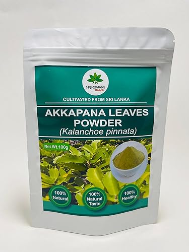Organic Kalanchoe pinnata Leaves Powder 100g (Bryophyllum Pinnatum), Miracle leaf air plants Herbal Powder - Ceylonwood Herbals