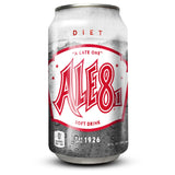 Ale 8 One Ginger Ale Soda with a Caffeine Kick & Hint of Citrus - Original Flavor - Zero Sugar - 12 Pack, Case of 12 Oz Cans - Sugar Free Ginger Soft