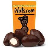 Nuts com - Dark Chocolate Covered Almonds - 2 Pound Bag, Healthy Snack for Adults & Kids, Good Source of Protein, Fiber, Iron, Calcium, Potassium
