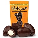 Nuts com - Dark Chocolate Covered Almonds - 2 Pound Bag, Healthy Snack for Adults & Kids, Good Source of Protein, Fiber, Iron, Calcium, Potassium