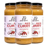 Parami Thai Curry Sauce Size 16 OZ (Gluten Free, Dairy Free, Nut Free) (Pack of 3, Red)