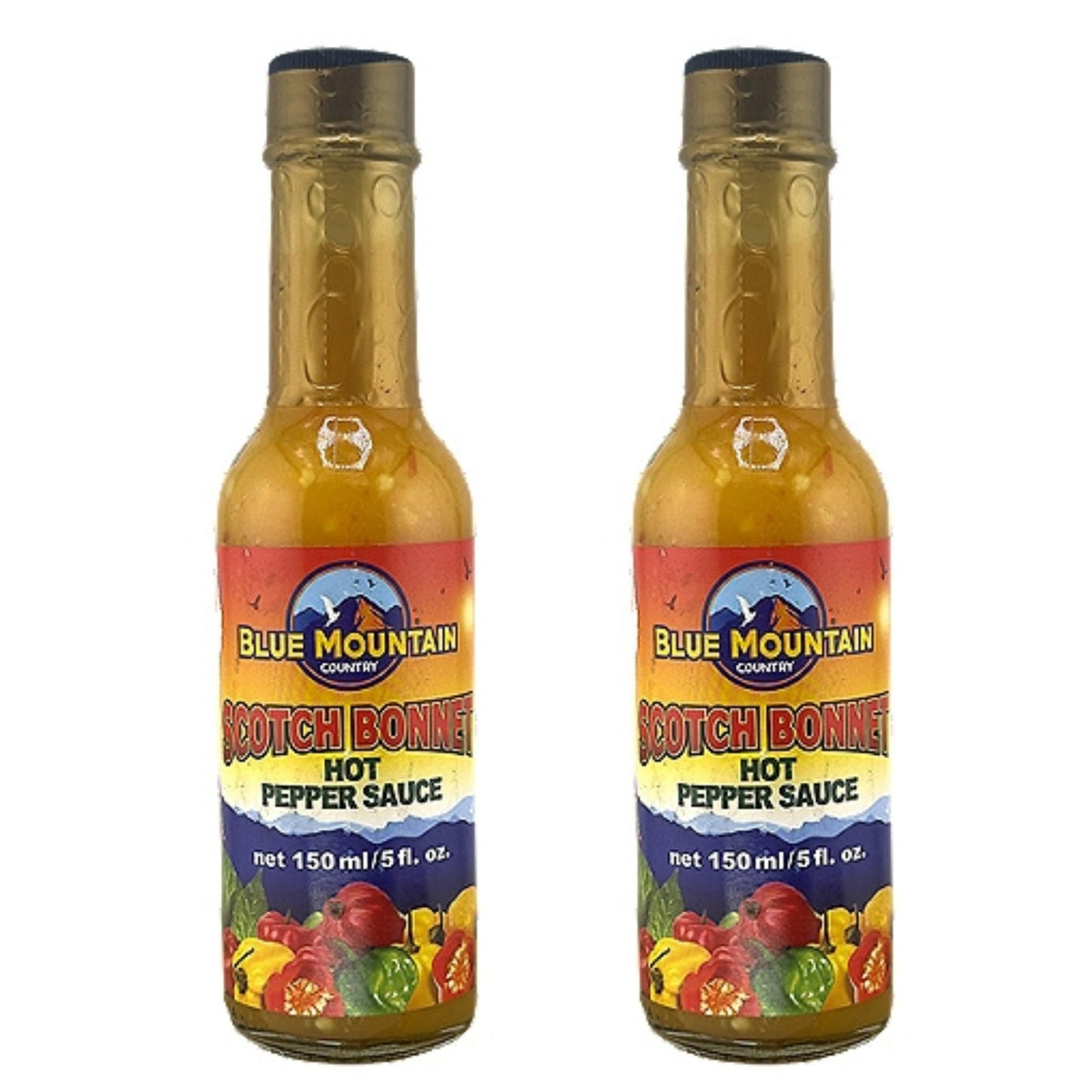 Blue Mountain Country Scotch Bonnet Hot Pepper Sauce, 5 fl oz - Authentic Jamaican Hot Sauce - Bold Caribbean Heat & Tangy Island Flavor for Chicken
