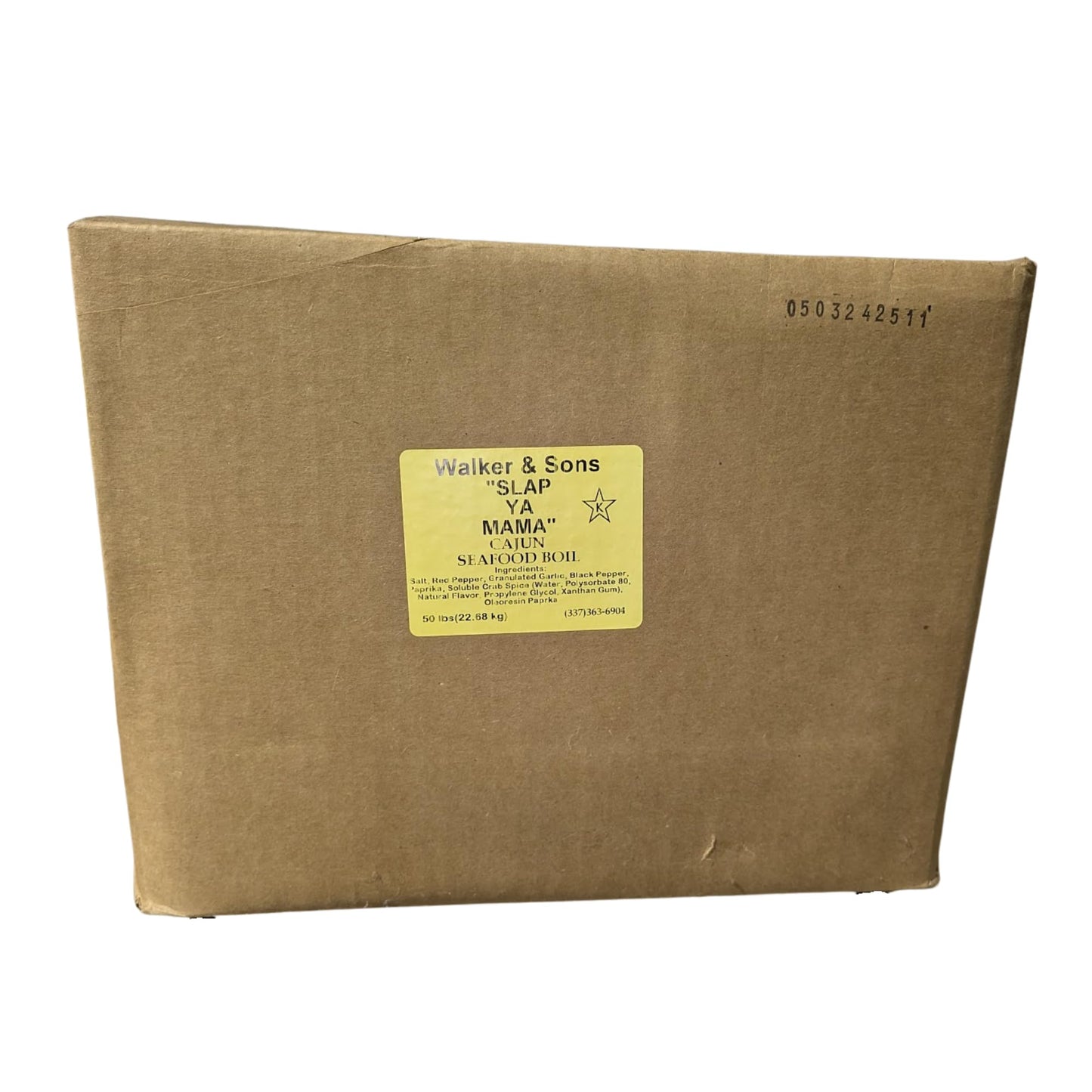 Slap Ya Mama Cajun Seafood Boil - 50 lb Box - Authentic Louisiana Spice Blend for Crawfish, Shrimp, Crab, Vegetables, Perfect for Large Gatherings