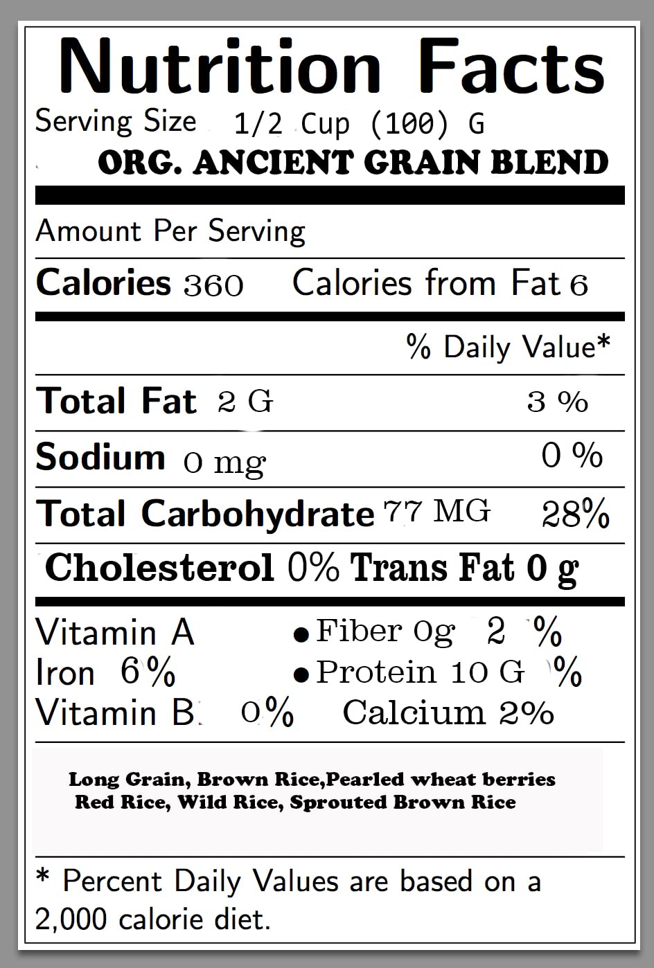 dmarketline 5 LB Grown Organic ANCIENT GRAIN BLEND Wild,Red, Brown RICE wheat Bulk, 80 Ounces
