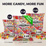 Candyman Candy Variety Pack, 1 lb, Individually Wrapped Bulk Candy