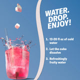 Waterdrop Hydration Cubes With Vitamin C, B Vitamins and Electrolytes, 3 Iced Tea Flavor Electrolyte Variety Pack, Flavored Water Enhancer Cubes