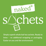 Two Leaves and a Bud Organic Matcha Mint - 15 Naked Tea Sachets, Whole Leaf Green Tea and Matcha in Unwrapped Pyramid Sachets, Resealable Bag, 15
