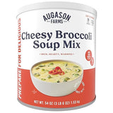 Augason Farms Cheesy Broccoli Soup Mix Can, Emergency Food Supply, Everyday Meals, 38 Servings