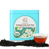 Essencesip Citrus Blossom Black Tea Loose Leaf, 3oz Tin - Traditional Floral Scenting with Pomelo Blossoms, Refreshing Aroma and Smooth Finish,Iced or