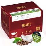 Organic Coconut Coffee Pods for Keurig K Cup Compatible Brewers, Organic Medium Roast Caffeinated Coconut Coffee Pods, Brew Hot or over Ice - Coconut
