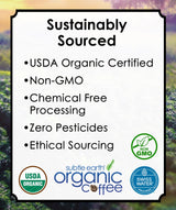2LB Subtle Earth Organic Decaf - Swiss Water Process Decaf - Medium Dark Roast - Whole Bean Coffee - Low Acidity - Organic Certified by CCOF - 2 Pound