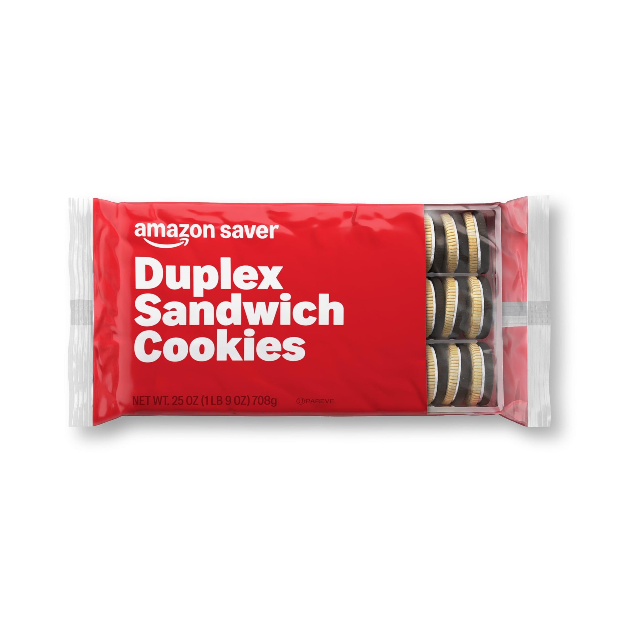 Amazon Saver, Duplex Sandwich Cookies, Chocolate Flavor, 25 oz