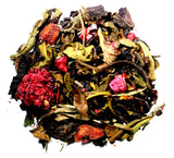 Nelson's Tea - Blackberry Pomegranate - White Loose Leaf Tea - Black tea, white tea, rose hips, blackberry leaves, and safflower (Sample 0.3 Oz)