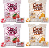 Creme Savers Strawberries and Oranges Creme Savers Hard Candy | 12 OZ Total - 4 bags
