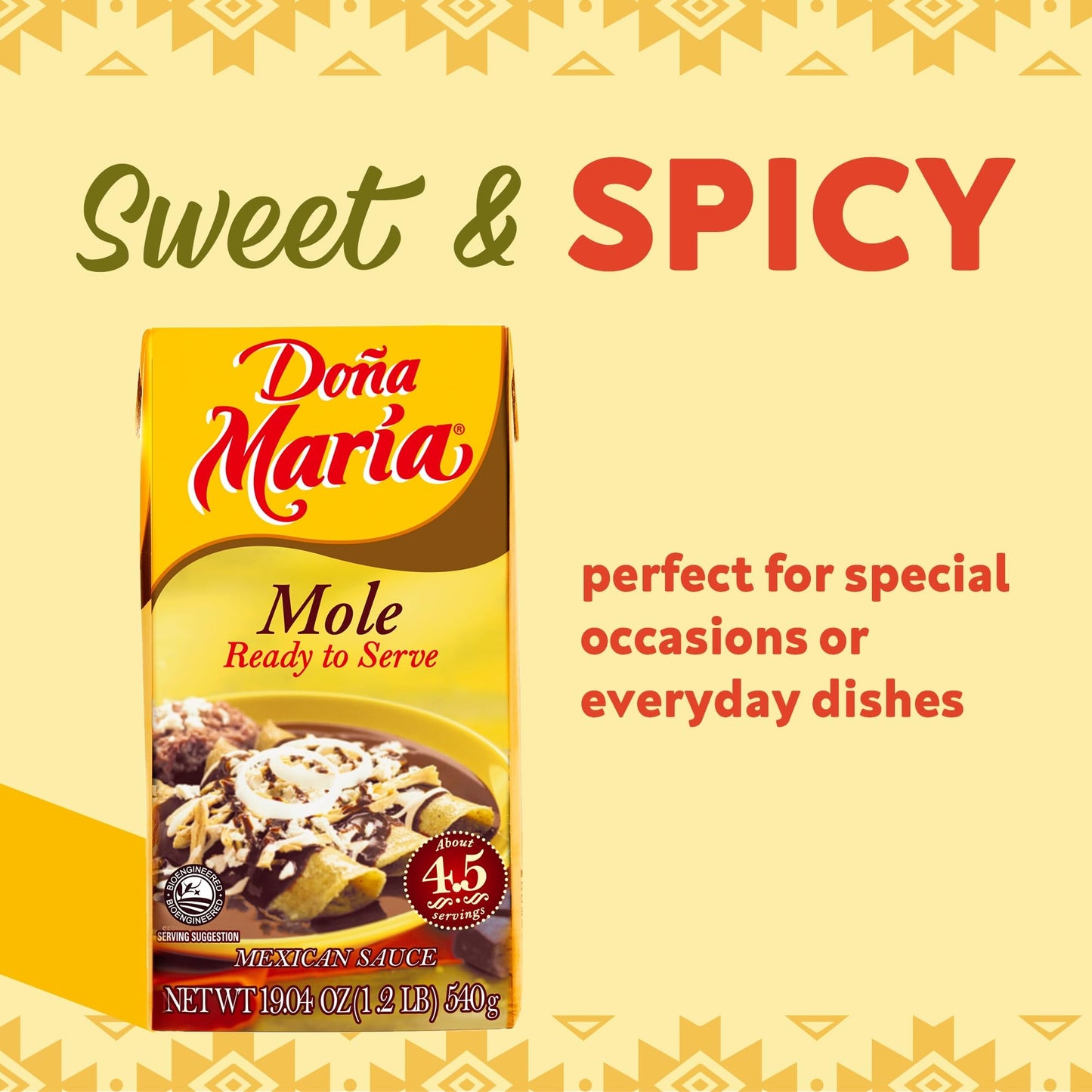 Doña María Traditional Mole Ready To Serve, 19.04 oz