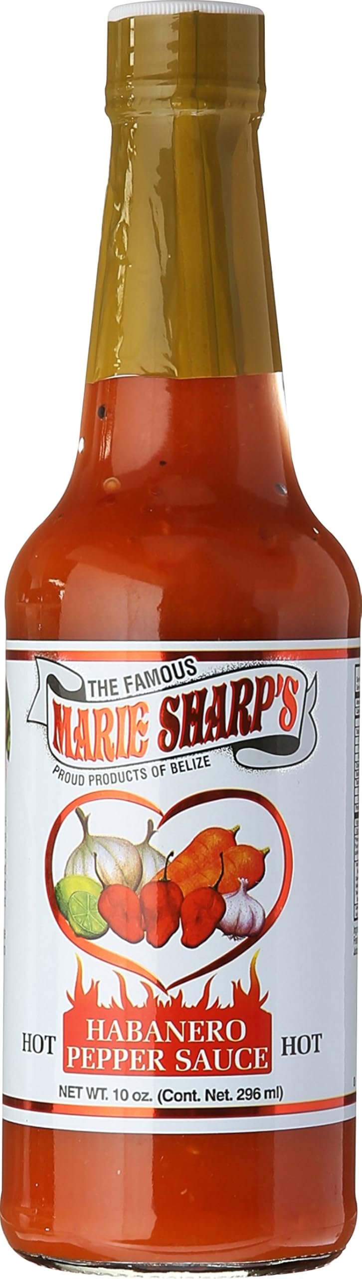 Marie Sharp's Hot Habanero Pepper Sauce 10 oz (pack of 3)