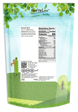 Food to Live Black Rice, 1 Pound Medium-Grain Rice, Kosher, Vegan, Bulk. Nutty, and Sweet Flavor. Rich in Antioxidants and Dietary Fiber. Great for Stir-Fries, Salads, and Pudding