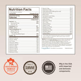 Basecamp Complete Nutrition Shake by Chuck Norris Roundhouse Provisions - Plant-Based Emergency Meal with 18g Protein & 28 Essential Nutrients - Rich