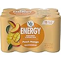 V8 Energy Peach Mango Energy Drink, 8 fl oz Can (12 Pack)