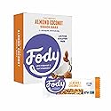 Fody Foods Snack Bars, Almond Coconut, 1.41 Oz (Pack of 12), 6g Protein, Low FODMAP, Gut & IBS Friendly, Vegan, Lactose Free, Non-GMO, Gluten Free